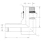 World Wide Fittings Hose Barb to Male O-Ring Boss Adjustable 90 Deg. Elbow 4601X10XM14 - alternate 2